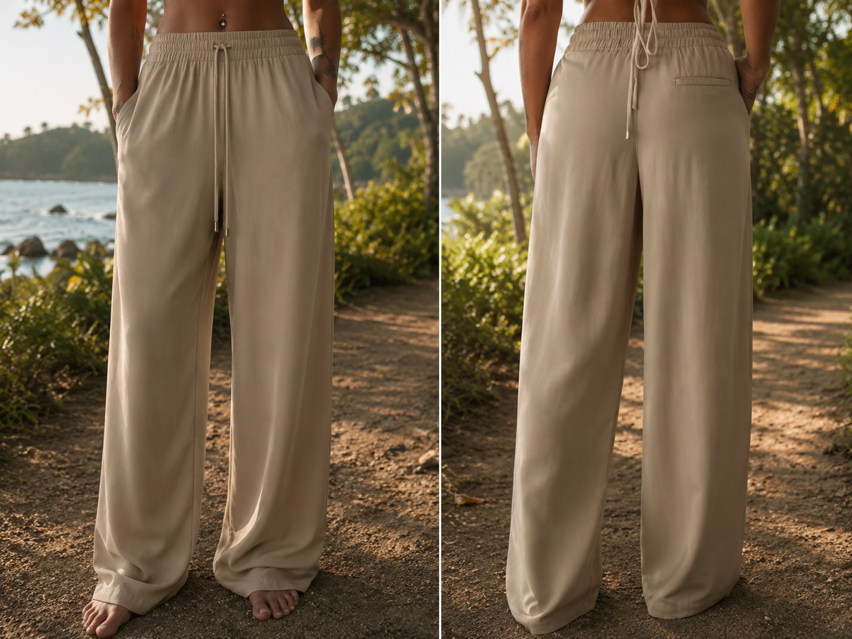 
                  
                    TENCEL Pantalon Large
                  
                