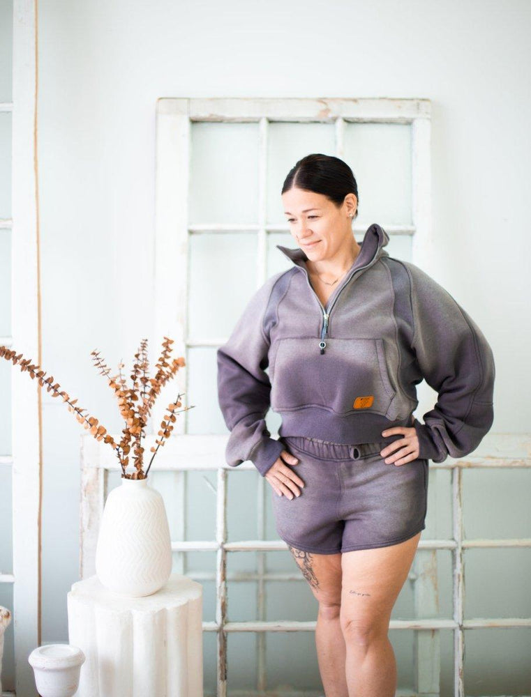 
                  
                    Crop Top - Coton ouaté délavé - Coeur Elephant Clothing
                  
                