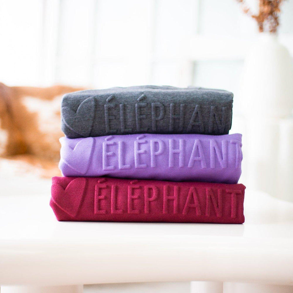 
                  
                    Oversize col rond - 100% coton, embossé - Coeur Elephant Clothing
                  
                